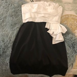 MOVING OUT SALE! Black and white cocktail dress